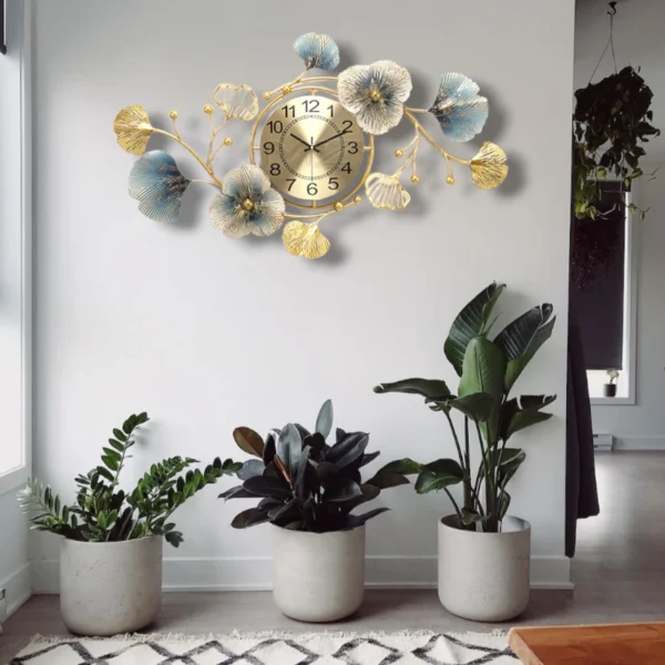 Hanging Floral Wall Clock